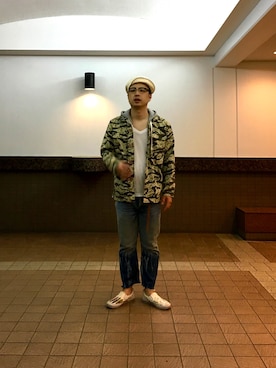 「KIJIMA TAKAYUKI」｜「アイテム（キャスケット）」を使った、Shuhei Iwashitaさん（メンズ・173cm）の春コーディネート