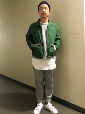 「C-PLUS（シープラス）のアイテム」を使った、Shuhei Iwashitaさん（メンズ・173cm）の秋コーディネート