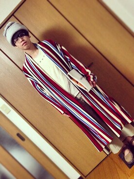 「banal chic bizarre」｜「アイテム（パンツ）」を使った、松浦さん（メンズ・172cm）の春コーディネート