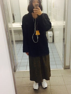 「Onitsuka Tiger × ANDREA POMPILIO（オニツカタイガーアンドレアポンピリオ）のアイテム」を使った、松浦さん（メンズ・172cm）の春コーディネート