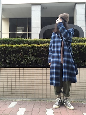 「wonderland(ワンダーランド)のアイテム(その他アウター)」を使った、松浦さん(メンズ・173cm)の冬コーディネート