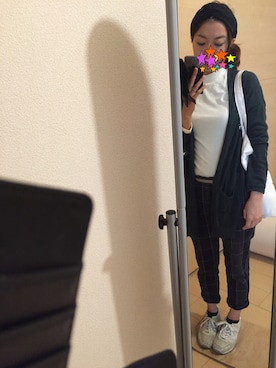 「Antgauge（アントゲージ）のアイテム（チノパンツ、その他）」を使った、ちゃくらんさん（レディース・153cm）の秋コーディネート