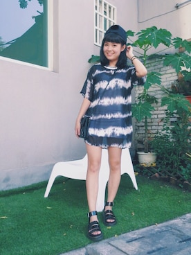 「skirt」｜「アイテム（キャップ）」を使った、Chattyさん（レディース・154cm）の秋コーディネート