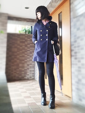 「UK」｜「アイテム（その他アウター）」を使った、miriiさん（レディース・165cm）の冬コーディネート
