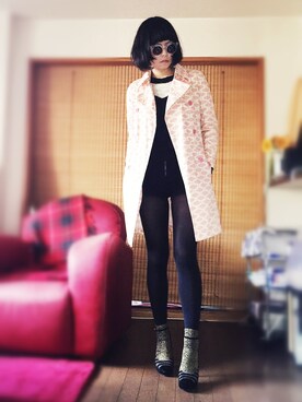 「ショーパン」｜「アイテム（トレンチコート）」を使った、miriiさん（レディース・165cm）の春コーディネート