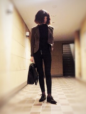 yoshie inabaのテーラードジャケットを使った人気ファッション