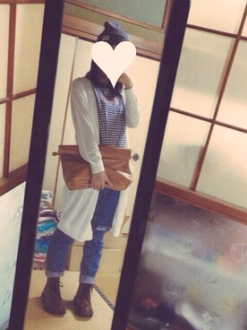 侑乃すみれさん（レディース・152cm）の秋コーディネート