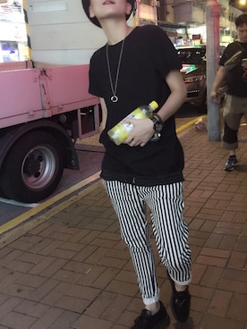 「アイテム（ネックウォーマー/スヌード、シルバー系）」を使った、123meさん（レディース・165cm）の秋コーディネート