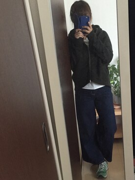 「HARE（ハレ）のアイテム（その他アウター）」を使った、Ai さん（レディース・152cm）の秋コーディネート