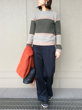 「Sheta（シータ）のアイテム（アクセサリー）」を使った、Sheta staffさん（レディース・157cm）の冬コーディネート