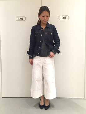 「Sheta（シータ）のアイテム（ジャケット/アウター）」を使った、Sheta staffさん（レディース・155cm）の冬コーディネート