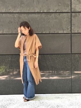 「Sheta（シータ）のアイテム（ワンピース/ドレス）」を使った、Sheta staffさん（レディース・157cm）の春コーディネート