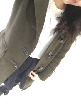 「DRWCYS（ドロシーズ）のアイテム（ダッフルコート）」を使った、ゆきまきさん（レディース・169cm）の冬コーディネート