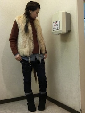 Milyさん（レディース・157cm）の冬コーディネート