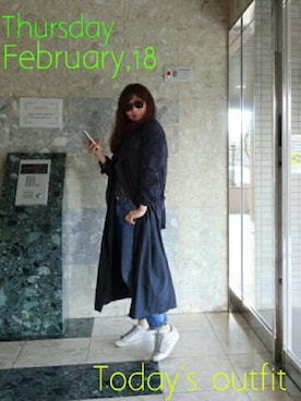 「ISABEL MARANT（イザベルマラン）のアイテム（ジャケット/アウター）」を使った、ヨウコさん（レディース・161cm）の冬コーディネート