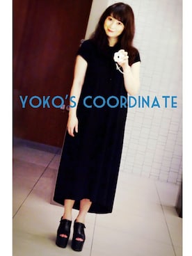 「DRIES VAN NOTEN（ドリスヴァンノッテン）のアイテム（サンダル）」を使った、ヨウコさん（レディース・161cm）の夏コーディネート
