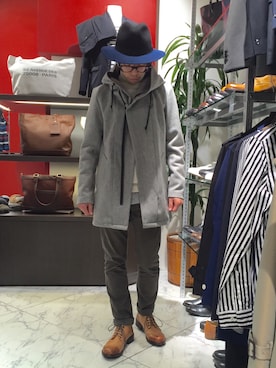 「綿パンツ」｜SHOさん（メンズ・165cm）の秋コーディネート