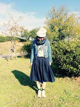 ☁︎のん＝ami☁︎さん（レディース・165cm）の秋コーディネート