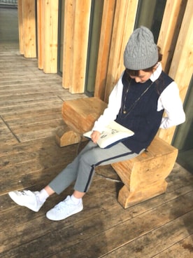 「クロップドパンツ」｜pirochanさん（レディース・144cm）の冬コーディネート