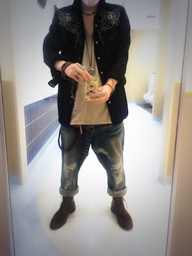 「RRL（ダブル アール エル）のアイテム（その他）」を使った、☮NAYUT∀卍さん（メンズ・168cm）の秋コーディネート