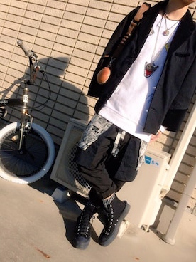 「スウェットトップス」｜「アイテム（その他）」を使った、☮NAYUT∀卍さん（メンズ・168cm）の冬コーディネート
