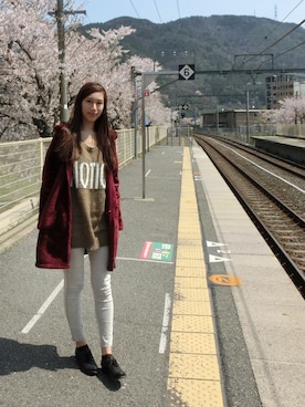 「travel」｜「アイテム（その他シューズ）」を使った、dreamyさん（レディース・171cm）の夏コーディネート