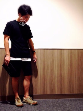 「アイテム（バングル/リストバンド）」を使った、くりたか。さん（メンズ・170cm・20代）の夏コーディネート