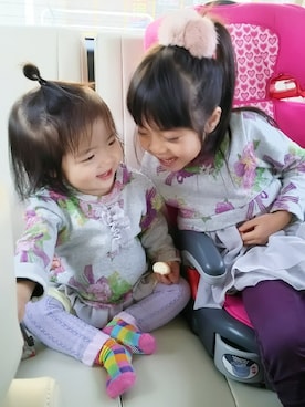 yua🌟meimeiさん（キッズ・100cm）の冬コーディネート