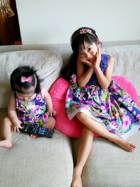 yua🌟meimeiさん（キッズ・100cm）の冬コーディネート