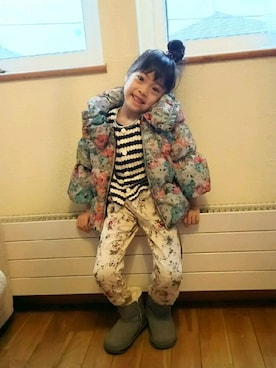 yua🌟meimeiさん（キッズ・100cm）の冬コーディネート