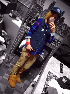 「TOMMY Hers（トミー ハーズ）のアイテム（ジャケット/アウター）」を使った、TOMATOさん（レディース・158cm）の冬コーディネート