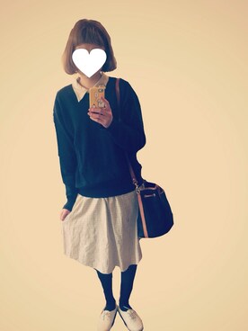 「I am I （アイアムアイ）のアイテム（シューズ）」を使った、saku.さん（レディース・166cm）の冬コーディネート