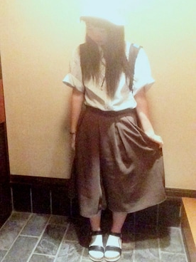 「チャイハネ（チャイハネ）のアイテム（アナログ腕時計）」を使った、rinさん（レディース・155cm）の秋コーディネート