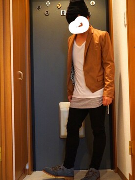 「unrelaxing（アンリラクシング）のアイテム（ニットキャップ/ビーニー）」を使った、sh0wさん（メンズ・165cm）の秋コーディネート