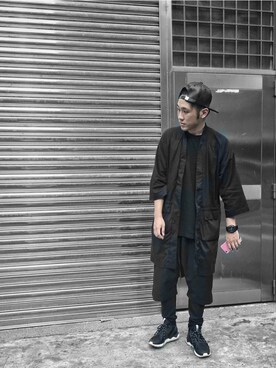 「TRAN泉（トラン）のアイテム（ジャケット/アウター）」を使った、吳子維さん（メンズ・175cm）の春コーディネート