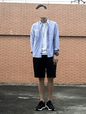 「搭配」｜「アイテム（トップス）」を使った、iam豆腐さん（メンズ・180cm）の秋コーディネート