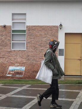 「A BATHING APE（アベイシングエイプ）のアイテム（その他アウター）」を使った、iam豆腐さん（メンズ・180cm）の秋コーディネート