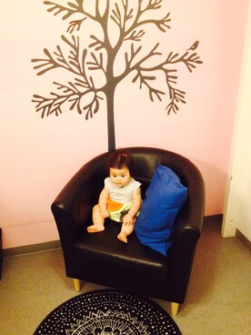 「present（プレゼント）のアイテム（ワンピース/ドレス）」を使った、ku.anさん（キッズ・70cm）の冬コーディネート