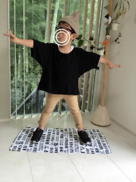 「ラブ＆ピース2016」｜「アイテム（スウェット）」を使った、shoo☺︎eiさん（キッズ・110cm）の秋コーディネート