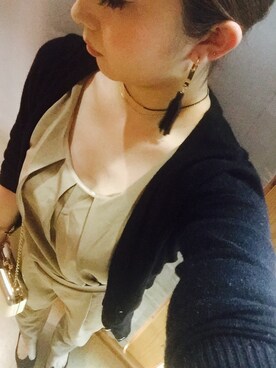 「GRL（グレイル）のアイテム（ピアス（両耳用））」を使った、nyanchuさん（レディース・148cm）の秋コーディネート