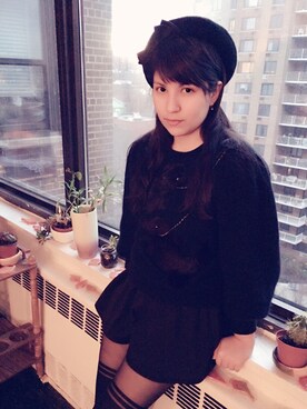 「NEW BRAND（ニューブランド）のアイテム」を使った、Karlovy さん（レディース・163cm）の冬コーディネート