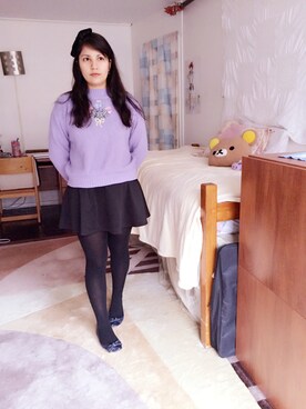 「NEW BRAND（ニューブランド）のアイテム」を使った、Karlovy さん（レディース・163cm）の冬コーディネート