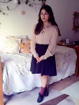 「NEW BRAND（ニューブランド）のアイテム」を使った、Karlovy さん（レディース・163cm）の冬コーディネート