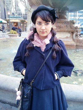 「lolitafashion」｜「アイテム（ジャケット/アウター）」を使った、Karlovy さん（レディース・163cm）の冬コーディネート