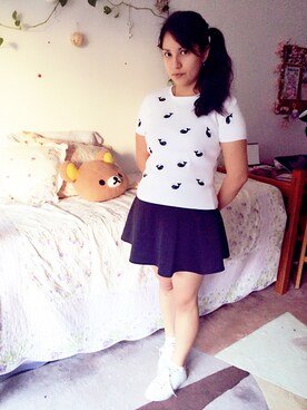 「NEW BRAND（ニューブランド）のアイテム」を使った、Karlovy さん（レディース・163cm）の冬コーディネート