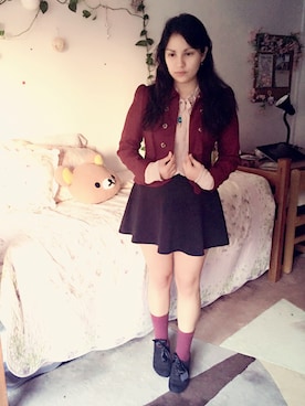 「NEW BRAND（ニューブランド）のアイテム」を使った、Karlovy さん（レディース・163cm）の冬コーディネート