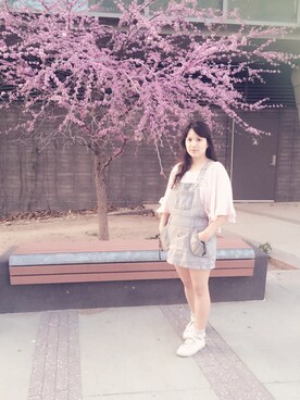 「NEW BRAND（ニューブランド）のアイテム」を使った、Karlovy さん（レディース・163cm）の春コーディネート