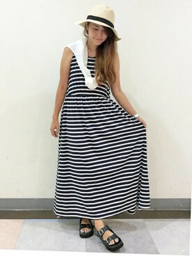 HARUさん（レディース・156cm）の夏コーディネート