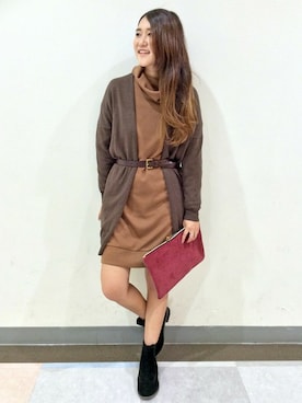 HARUさん（レディース・156cm）の冬コーディネート