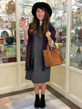 HARUさん（レディース・156cm）の冬コーディネート